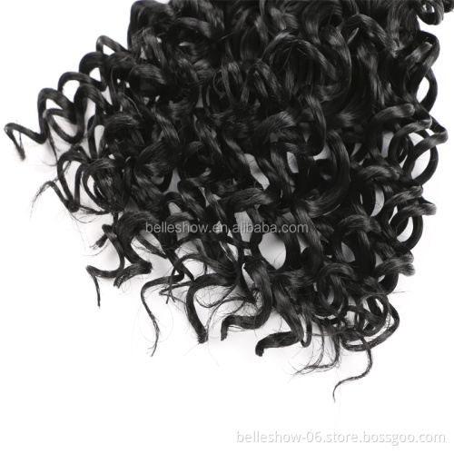 Wholesale   synthetic hair extensions  hair bulk curly braiding hair weaving deep wave  high quality